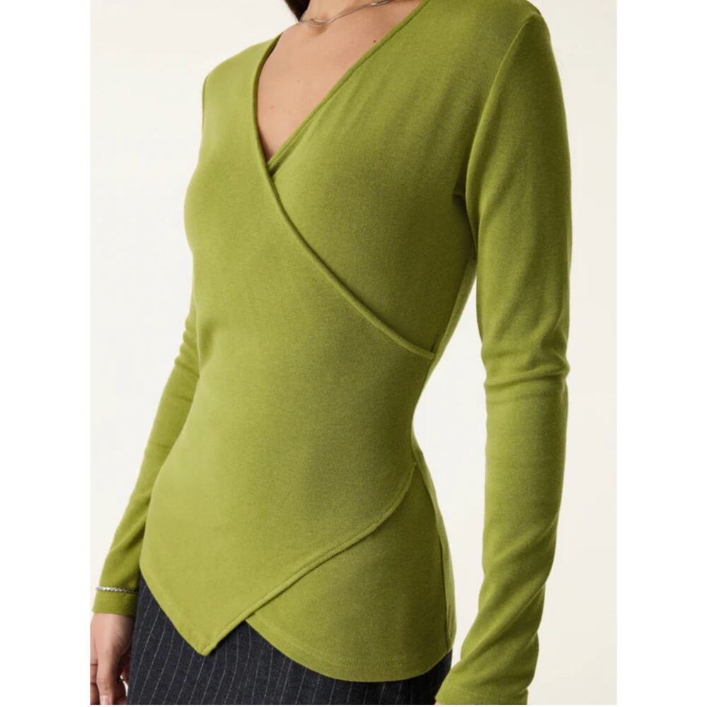 OGL LiteWarm Surplice Skimming Long Sleeve Top NWT SIZE XL - Picture 6 of 6